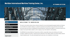Desktop Screenshot of meridianmaritimetraining.com