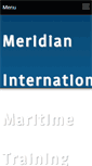 Mobile Screenshot of meridianmaritimetraining.com